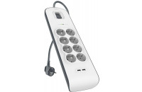 Сетевые фильтры, удлинители, кабели Belkin 8 роз., 2xUSB 2.4A, 900 Дж, UL 500 В, 2м Cable (BSV804vf2M)